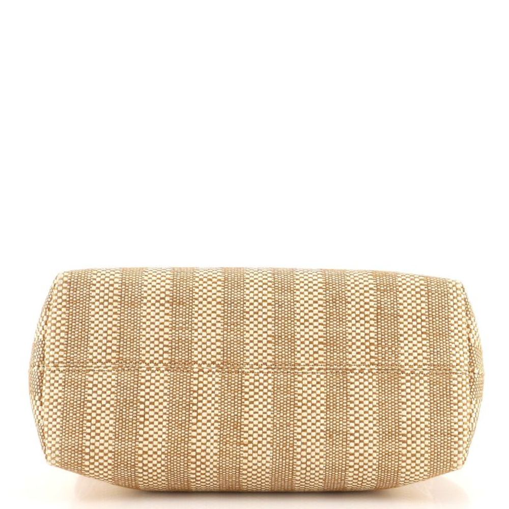 Fendi By The Way Satchel Embellished Raffia with Whipstitch Leather Small - Picture 5 of 9